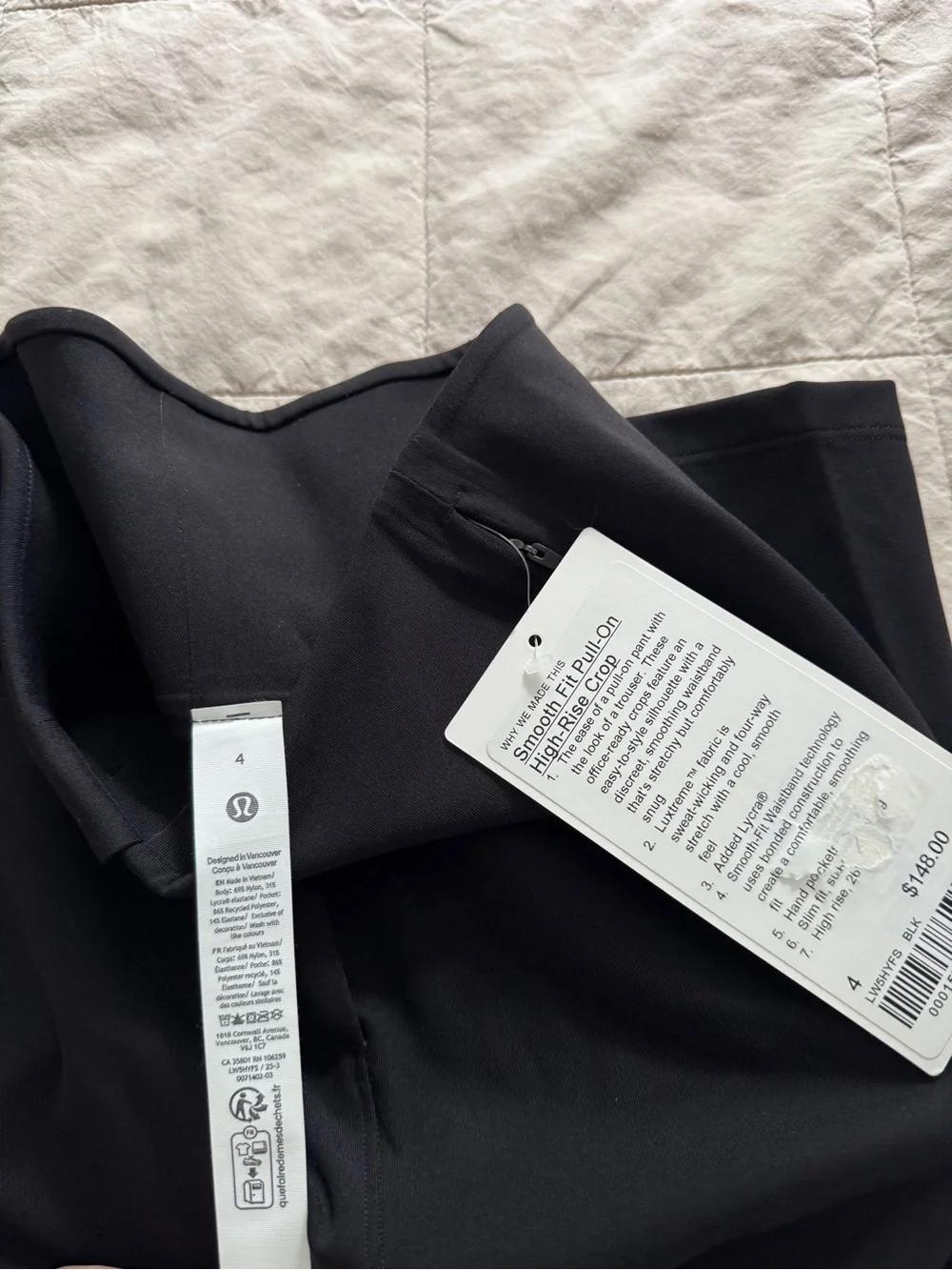 NWT Lululemon Smooth Fit Pull On High Rise Pant 4